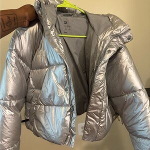 Silver Puffer Jacket